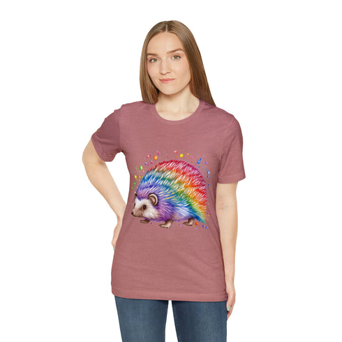 Rainbow Hedgehog - Short Sleeve Tee